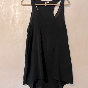 Nordstrom BP Frenchi Racerback hi-lo flowing tank top black
